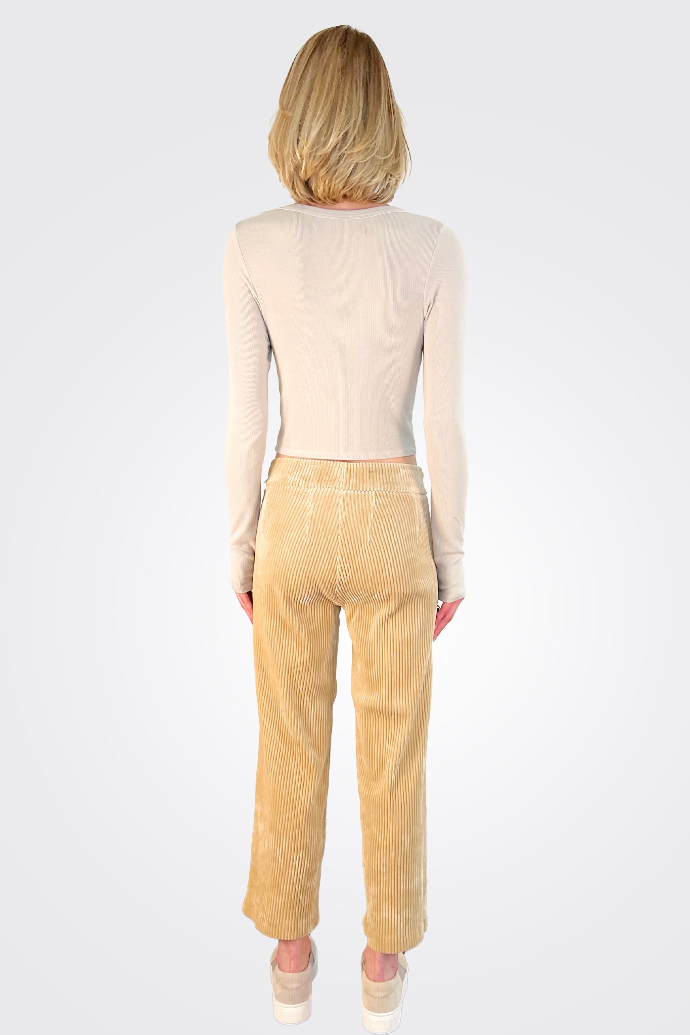 Alex Corduroy Pant - Khaki by Avenue Montaigne — view 5