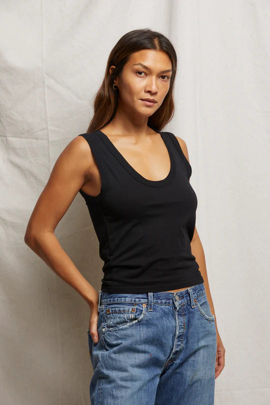 Khara U Neck Tank - Black by perfectwhitetee | 25 South Boutiques