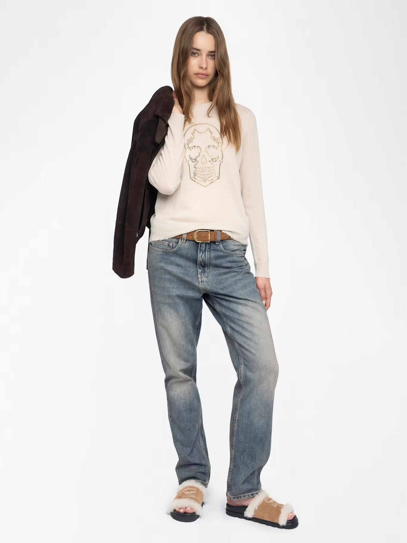 Miss Cashmere Sweater - Ecru by Zadig & Voltaire — alternate view
