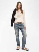 Miss Cashmere Sweater - Ecru by Zadig & Voltaire — alternate view