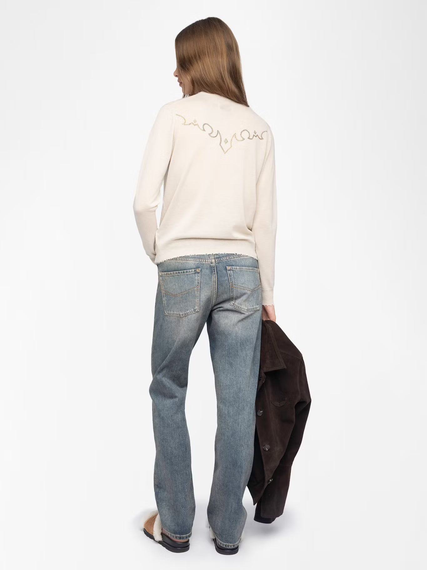 Miss Cashmere Sweater - Ecru by Zadig & Voltaire — view 3