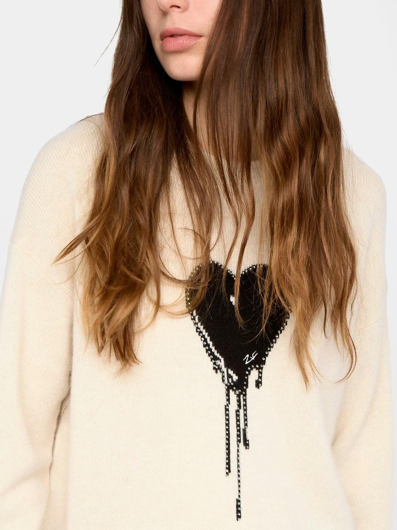 Markuz Cashmere Sweater - Eggshell by Zadig & Voltaire — alternate view