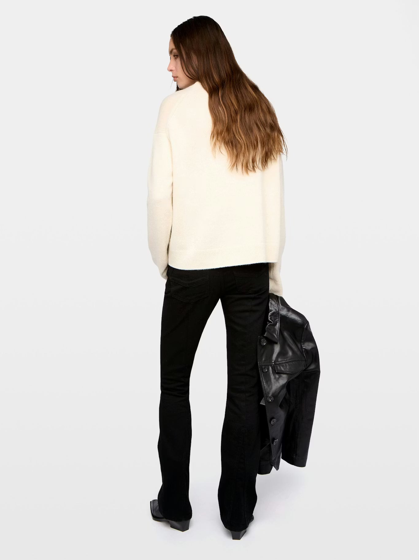 Markuz Cashmere Sweater - Eggshell by Zadig & Voltaire — view 4