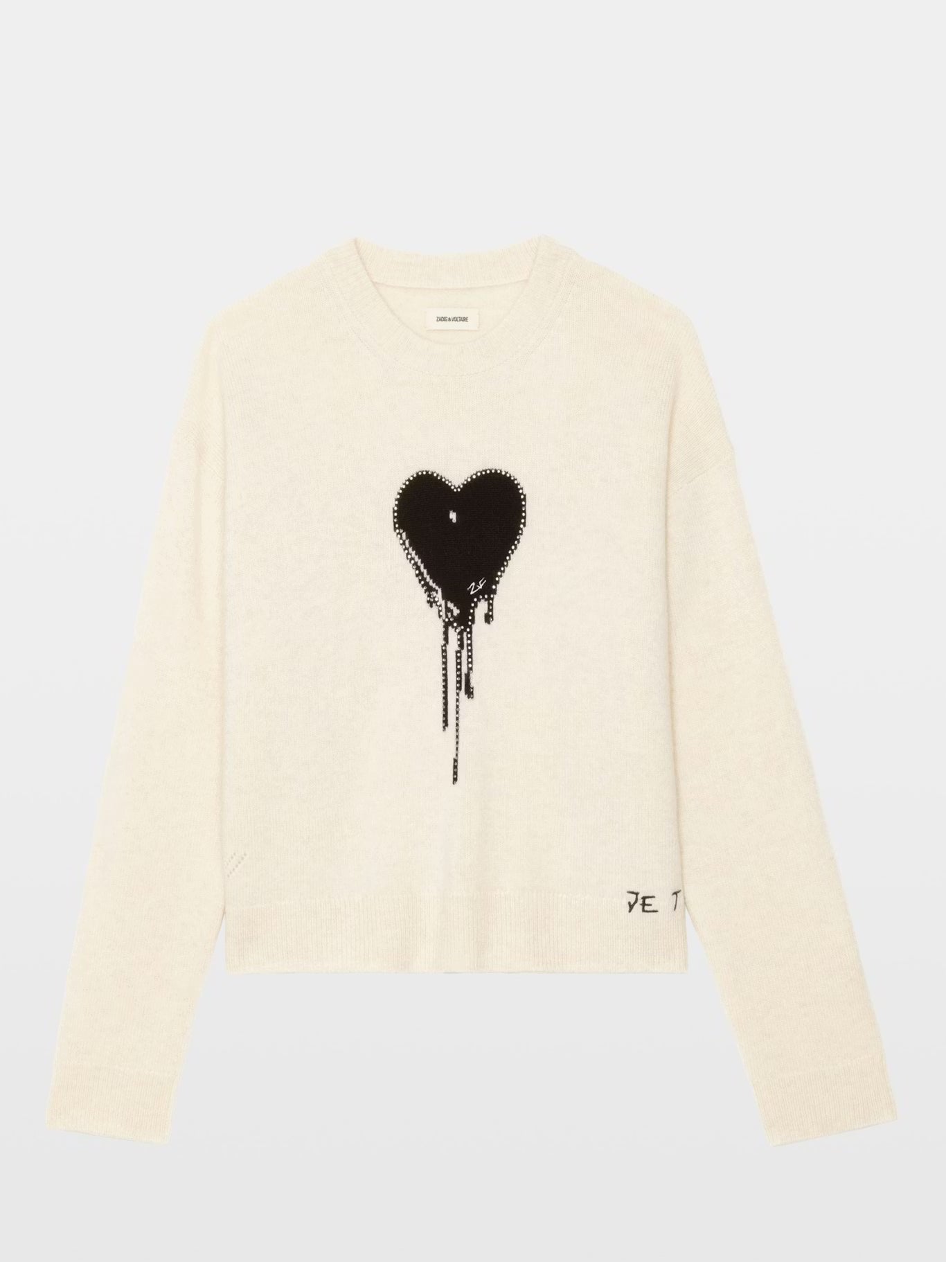 Markuz Cashmere Sweater - Eggshell by Zadig & Voltaire — view 5