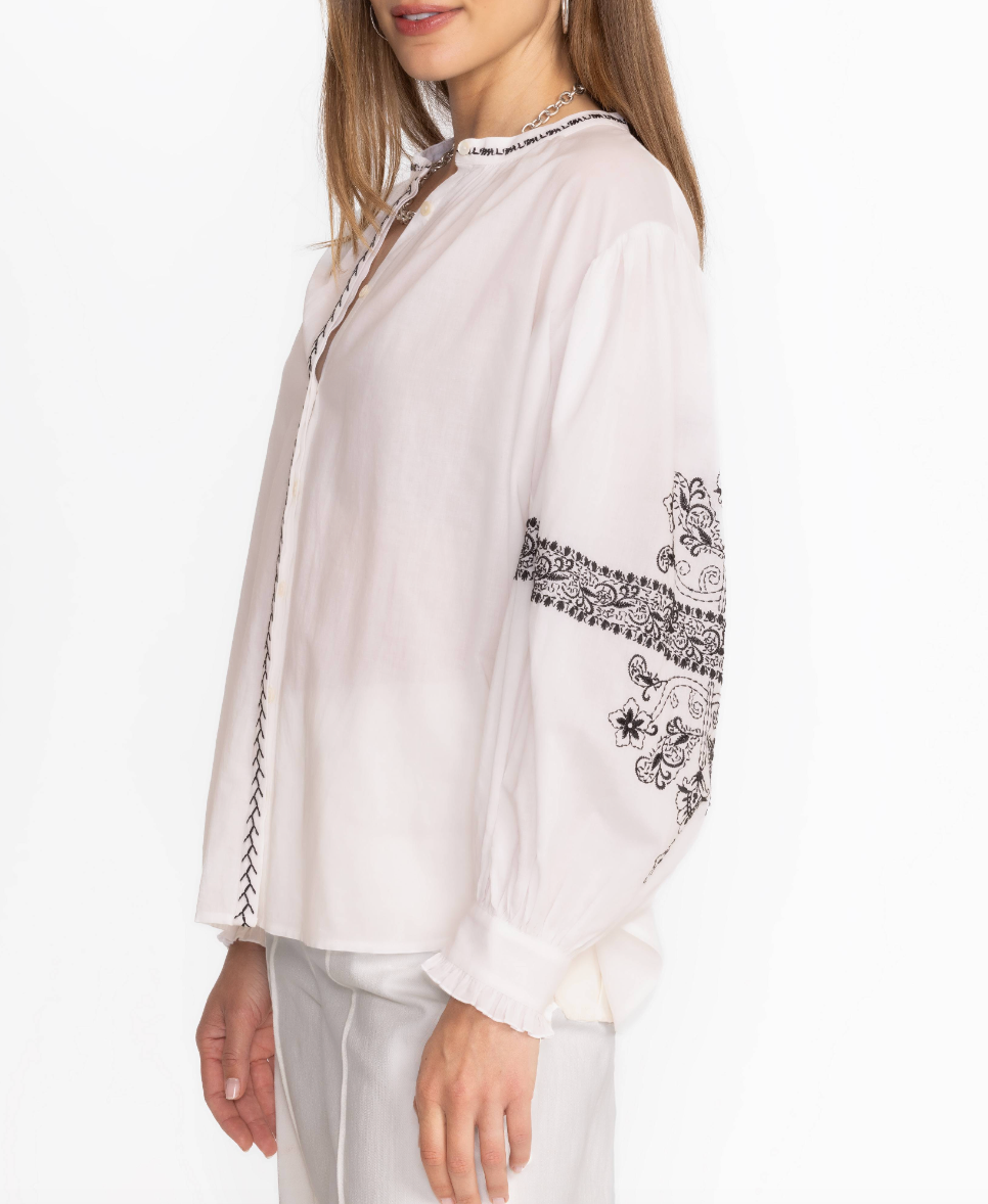 Kivi Blouse - White by Johnny Was — alternate view
