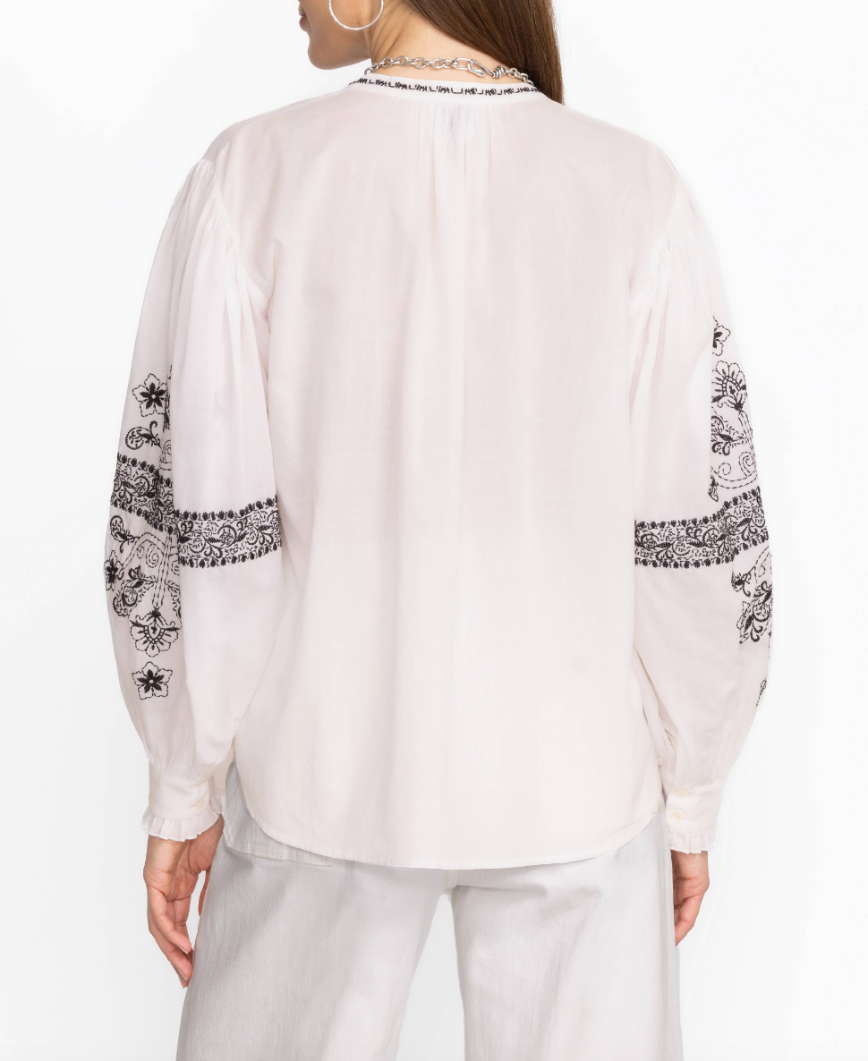 Kivi Blouse - White by Johnny Was — view 3