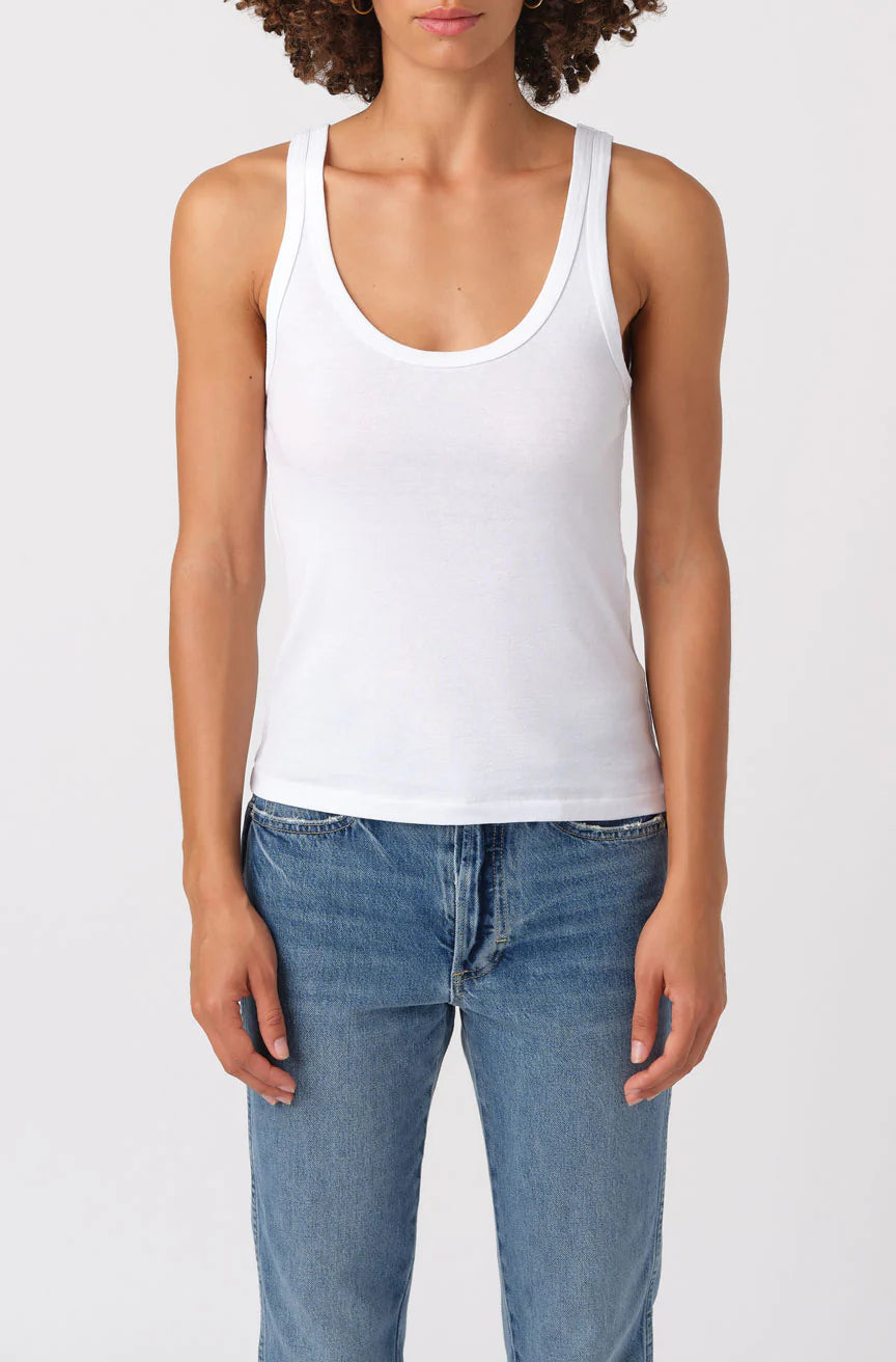 Layering Tank - White by ATM — alternate view