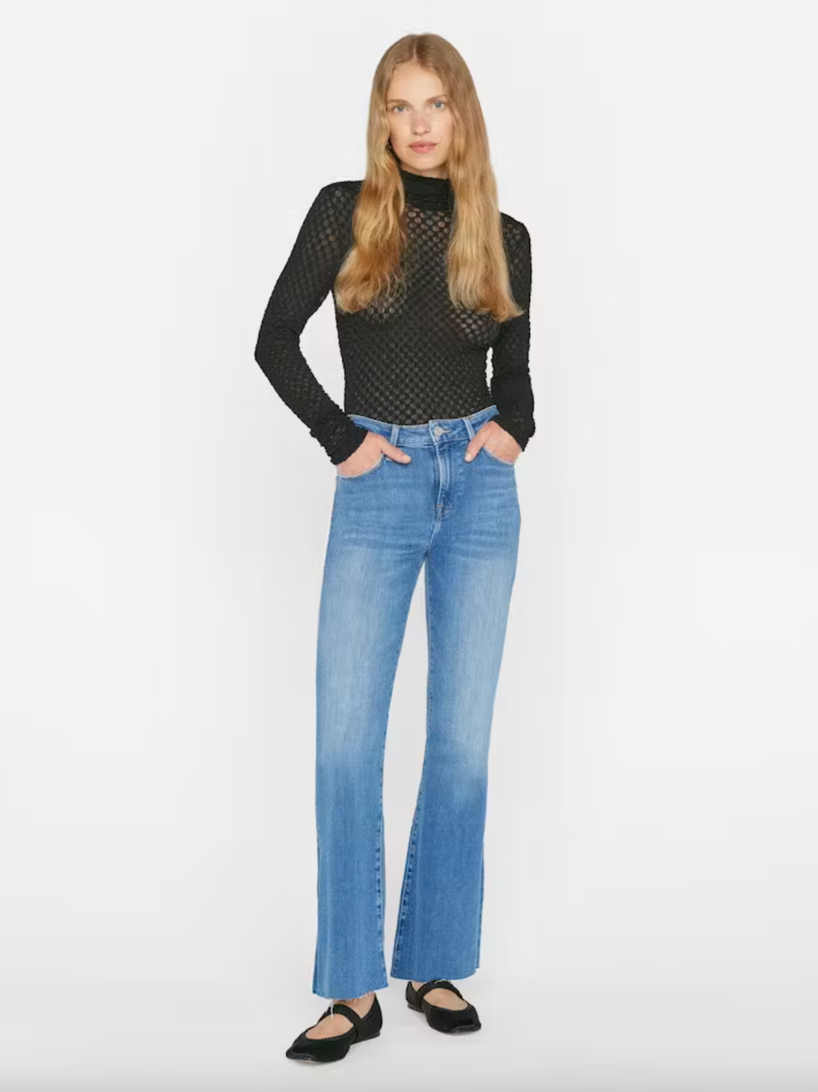 Le Easy Flare Raw Fray -  Drizzle by Frame | 25 South Boutiques