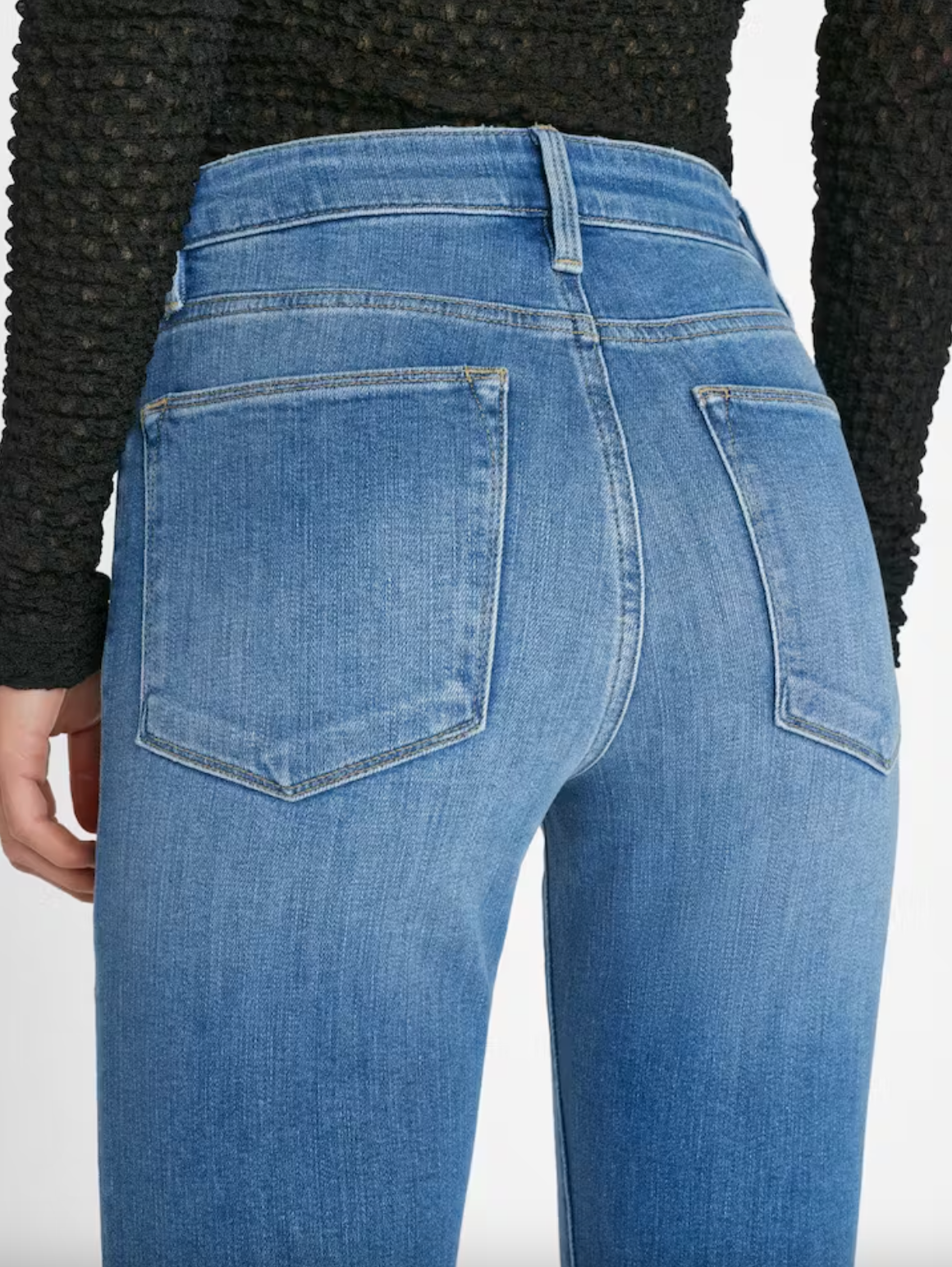 Le Easy Flare Raw Fray -  Drizzle by Frame — view 4