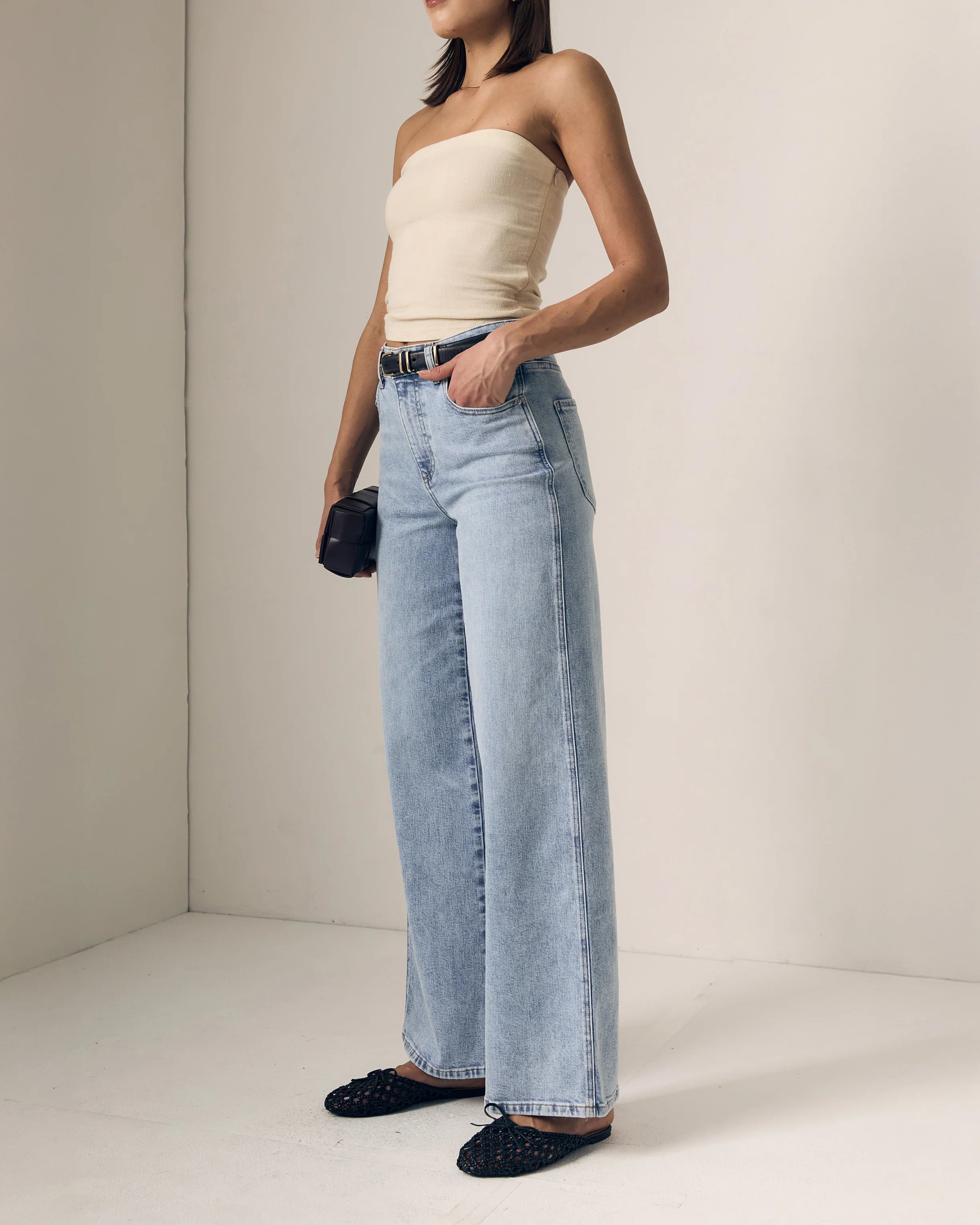 Juliette Wide Leg - American Beauty by Le Jean — alternate view