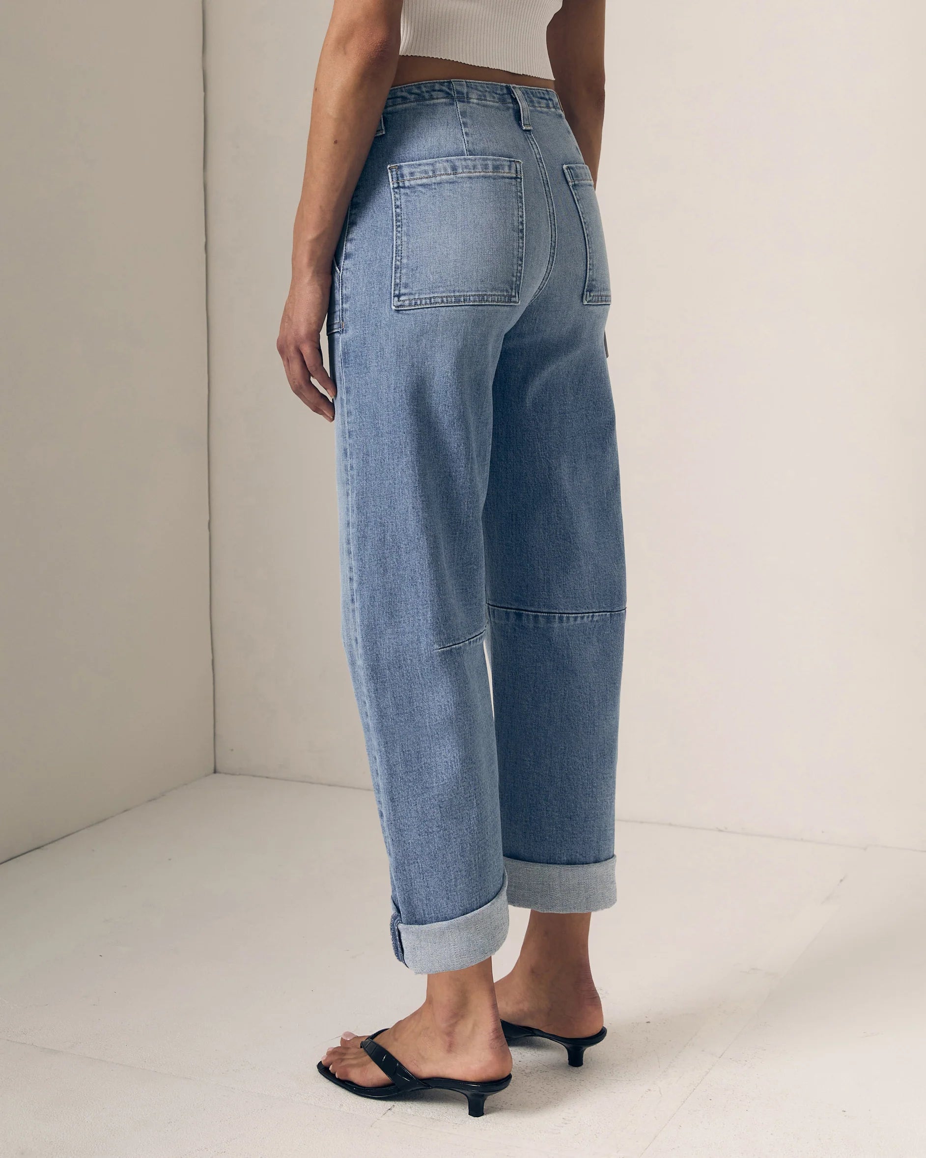 Utility Soft Barrel w/ Double Cuff - Vintage Sky by Le Jean — view 4