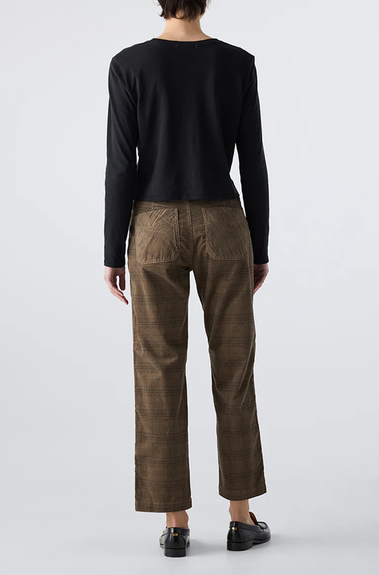 Lillian Corduroy Pant - Dark Sand by AMO — view 3