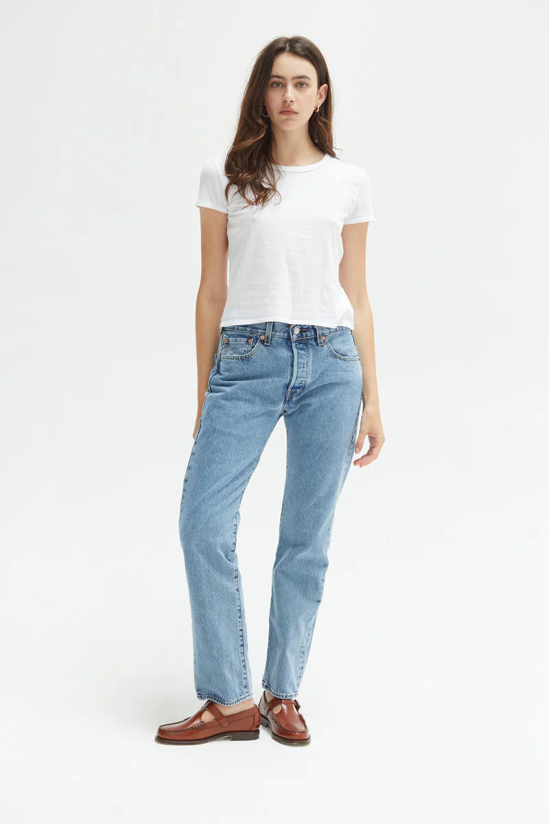 Noe Baby Tee - White by Asher — view 3