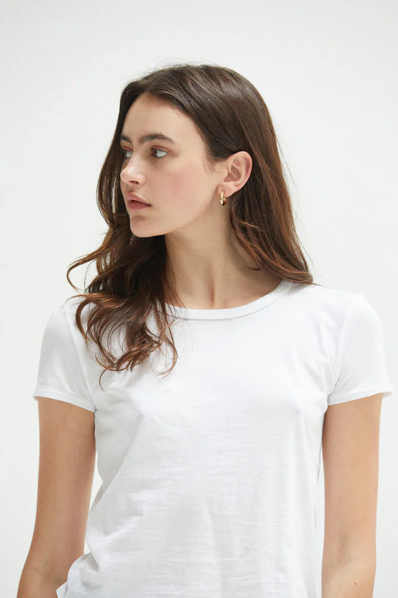 Noe Baby Tee - White by Asher — alternate view