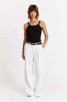 Sheryl Wide Leg Trouser - White by AMO | 25 South Boutiques