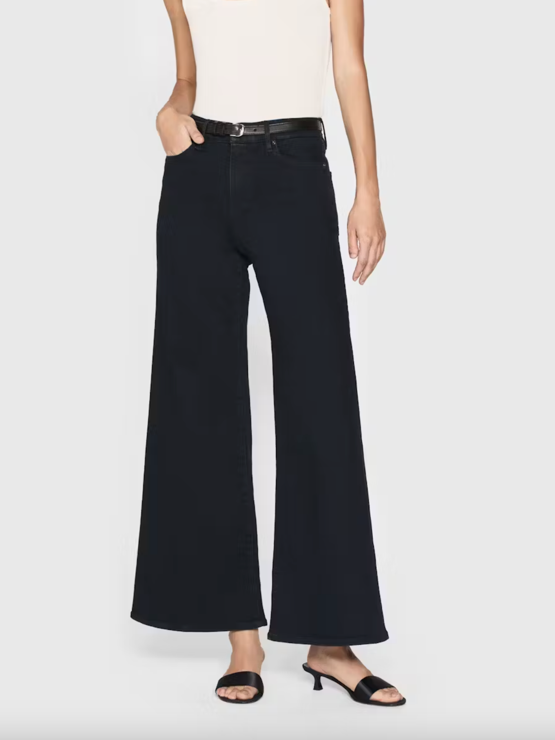 Le Palazzo High Rise Wide Leg Crop - Slow Days by Frame | 25 South Boutiques