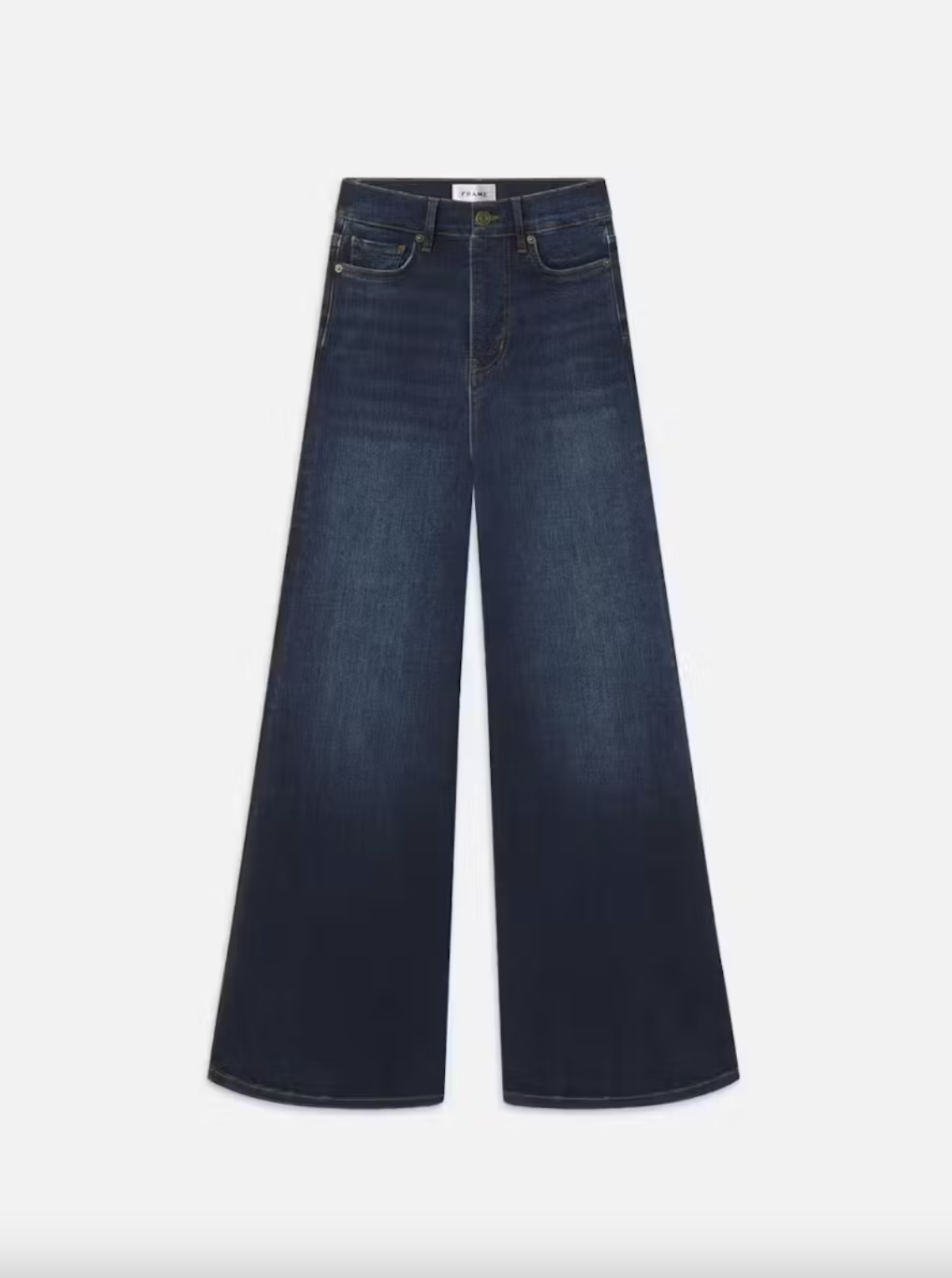 Le Palazzo High Rise Wide Leg Crop - Moonflower by Frame — view 4