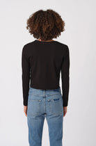 Long Sleeve Babe Tee - Black by AMO — alternate view