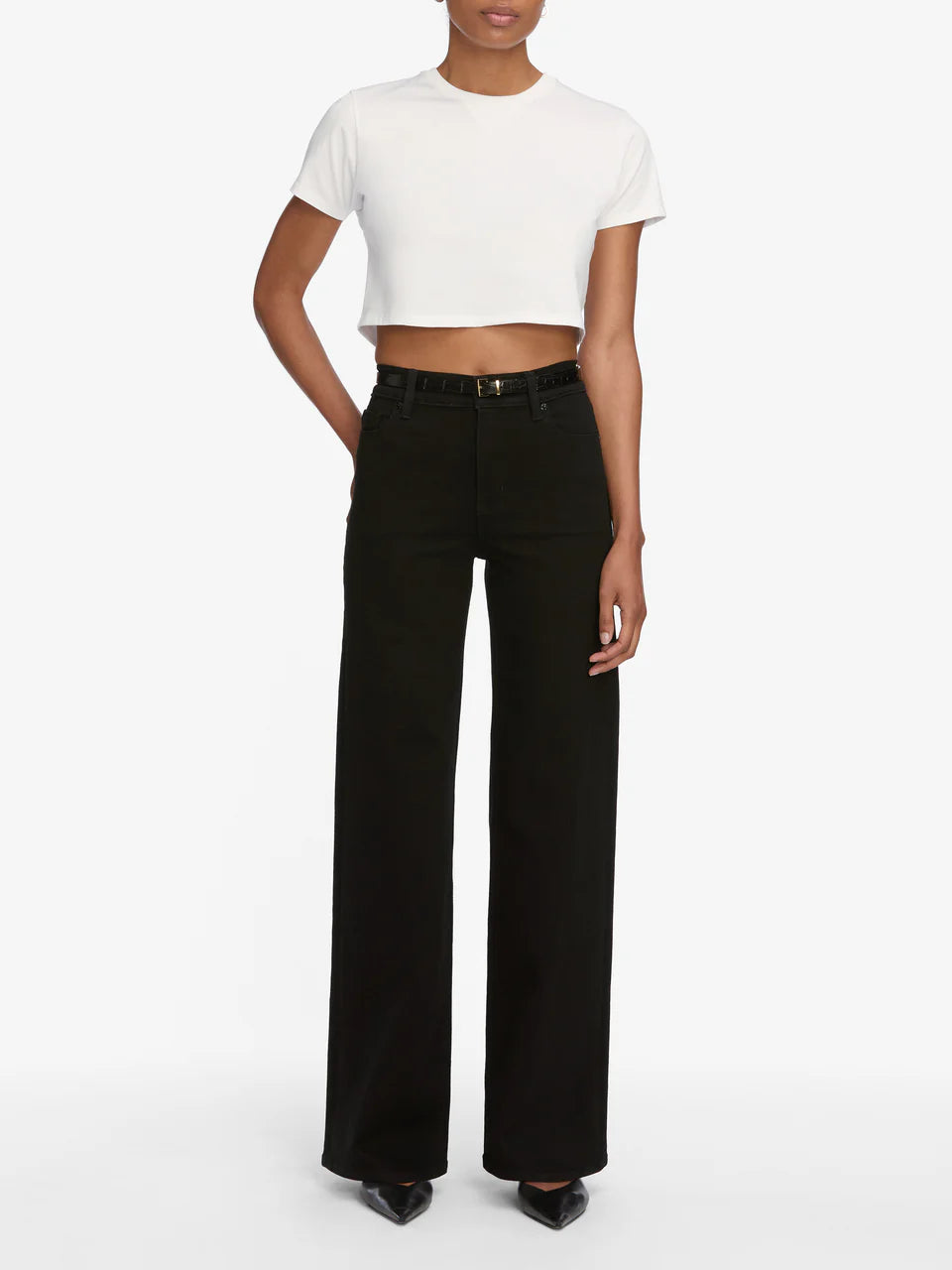 Le Slim Palazzo - Black by Frame | 25 South Boutiques