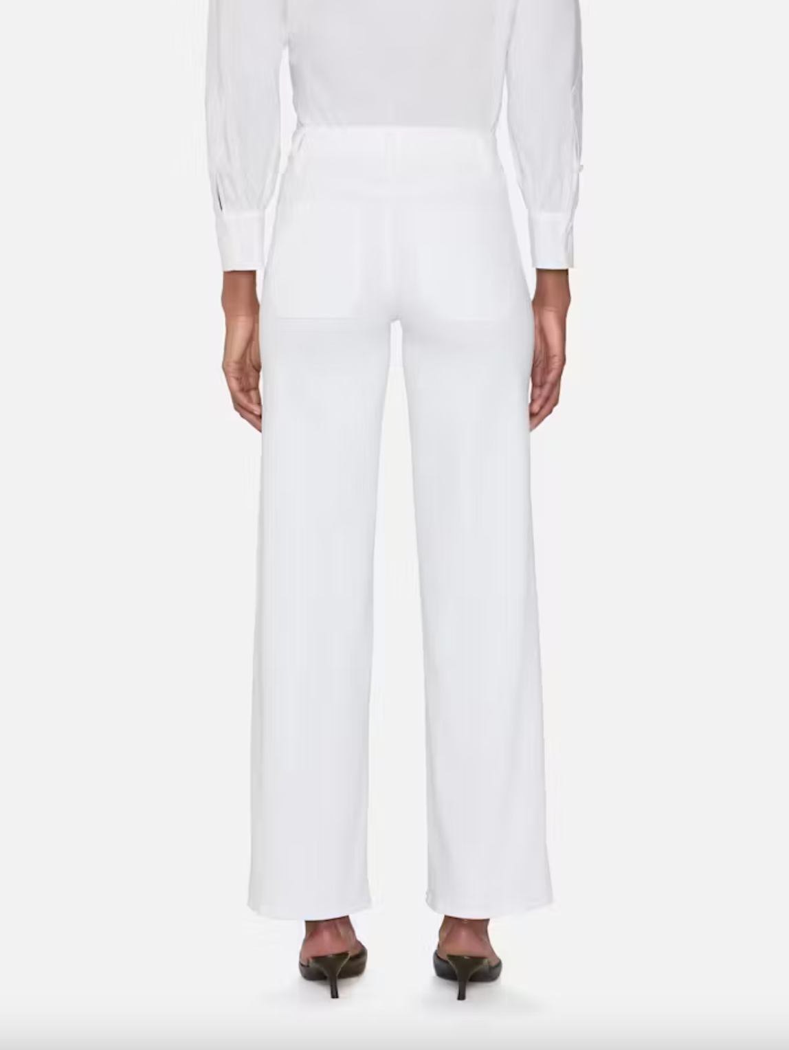 Le Slim Palazzo Modernist Pocket - White by Frame — alternate view