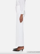 Le Slim Palazzo Modernist Pocket - White by Frame — view 4