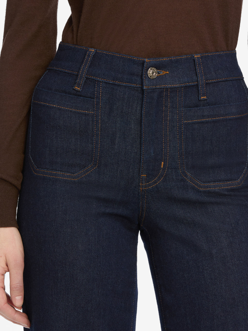 Le Slim Palazzo Modernist Pocket - Rinse by Frame — view 3