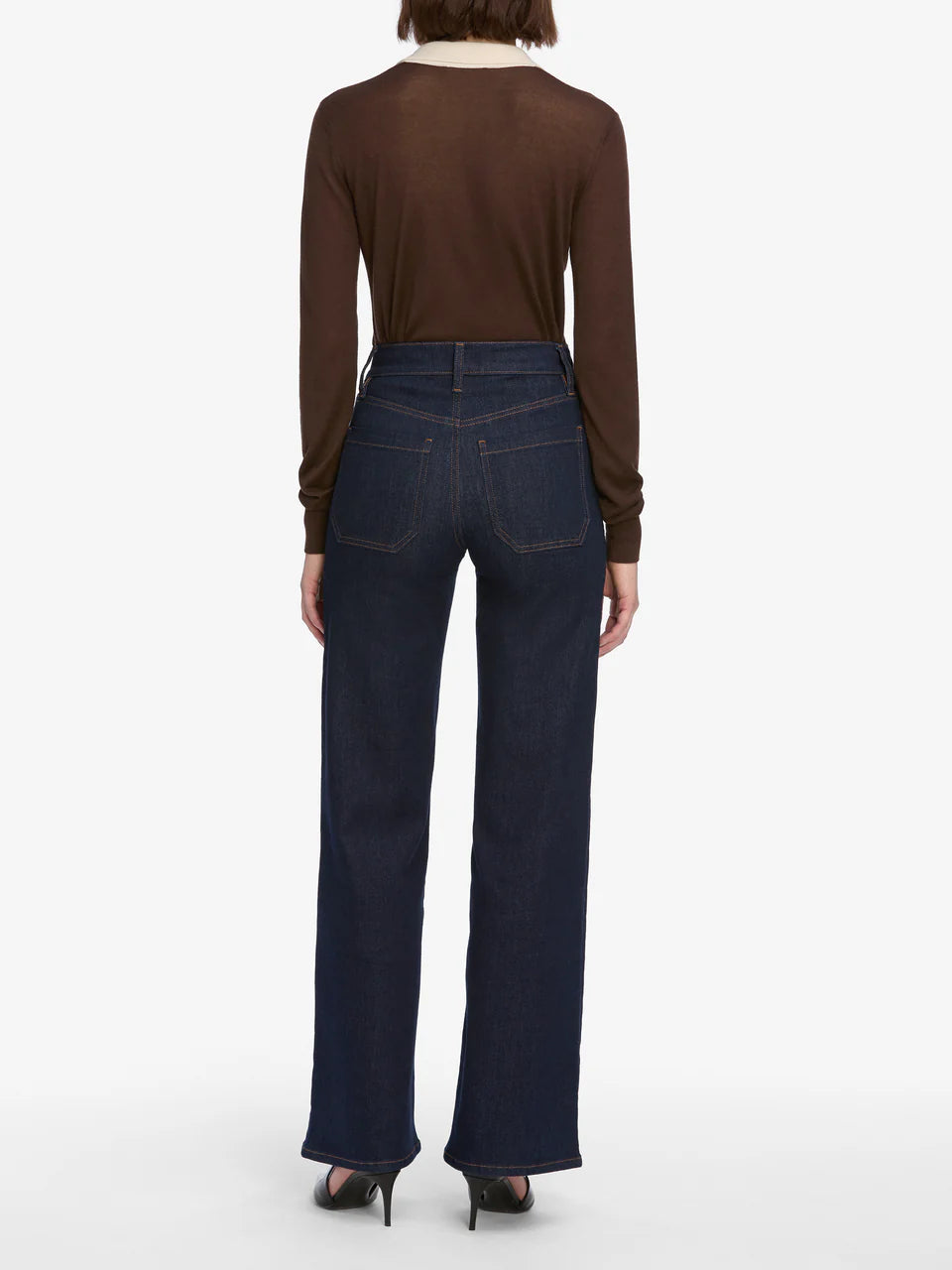 Le Slim Palazzo Modernist Pocket - Rinse by Frame — view 4