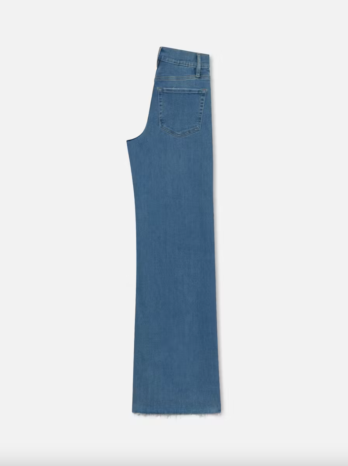 Le Slim Palazzo Raw Fray - Clearwater by Frame — view 3