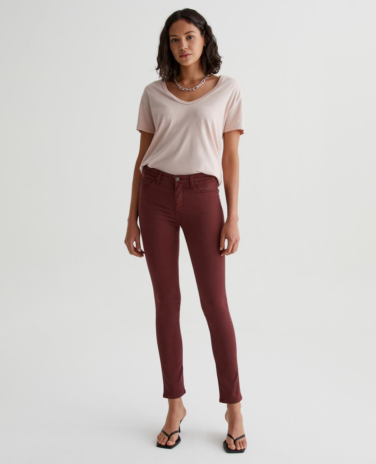 Prima Mid Rise Cigarette - Dark Plum by Adriano Goldschmied AG | 25 South Boutiques