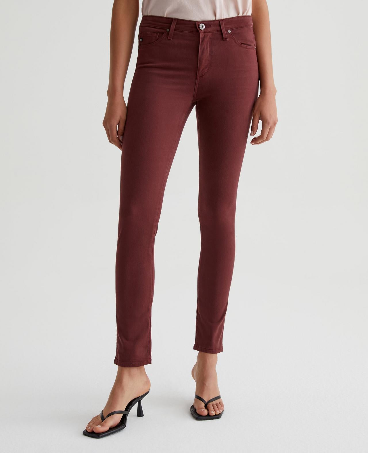 Prima Mid Rise Cigarette - Dark Plum by Adriano Goldschmied AG — alternate view