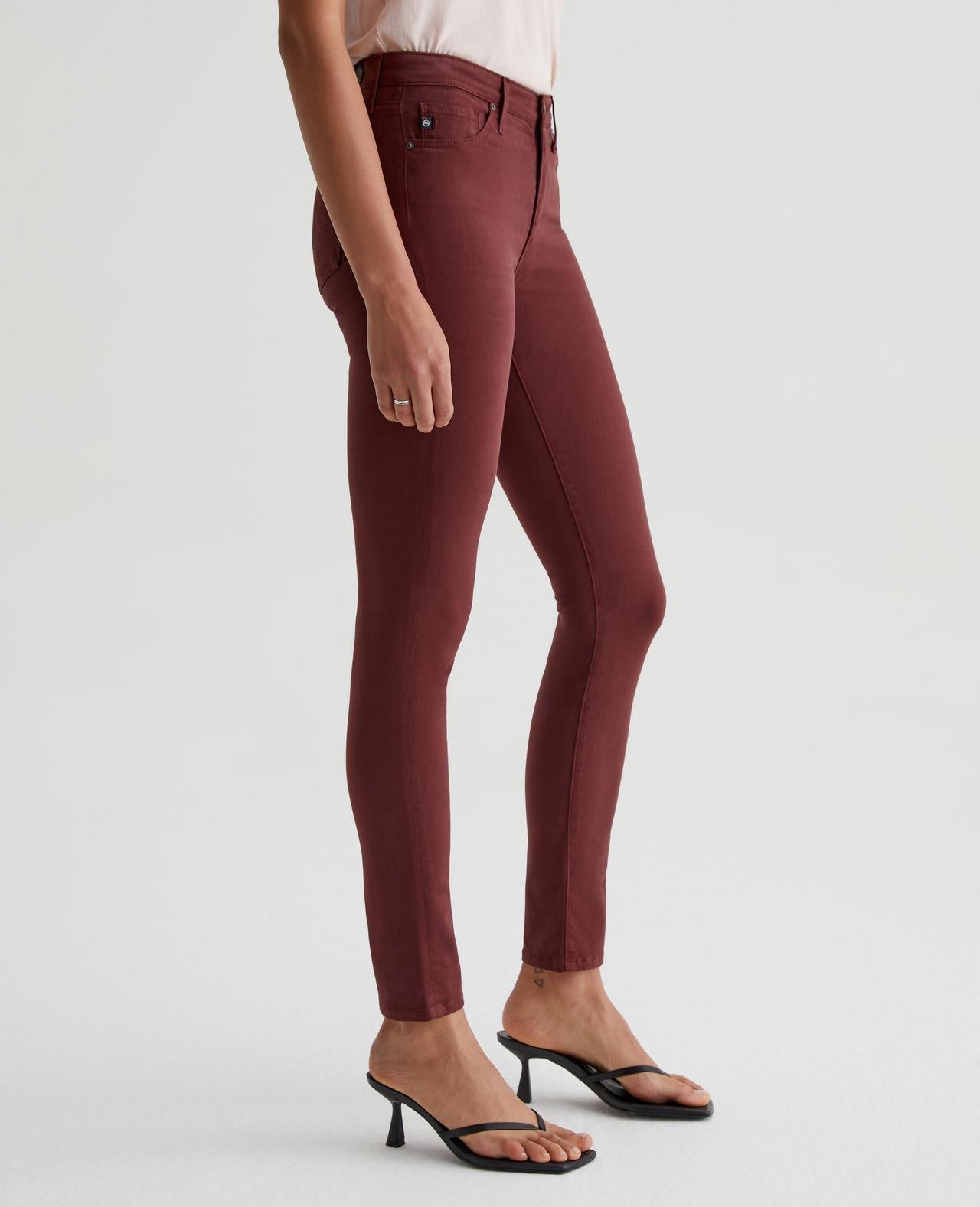 Prima Mid Rise Cigarette - Dark Plum by Adriano Goldschmied AG — view 4