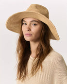 Leather-Trimmed Wide-Brim Raffia Hat - Natural by Rag & Bone — alternate view