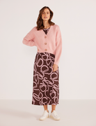 Rosie Relaxed Cardigan - Blush Pink by Mink Pink — view 3