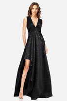 The Whitney Jacquard Maxi Dress - Black by ONE33 Social | 25 South Boutiques
