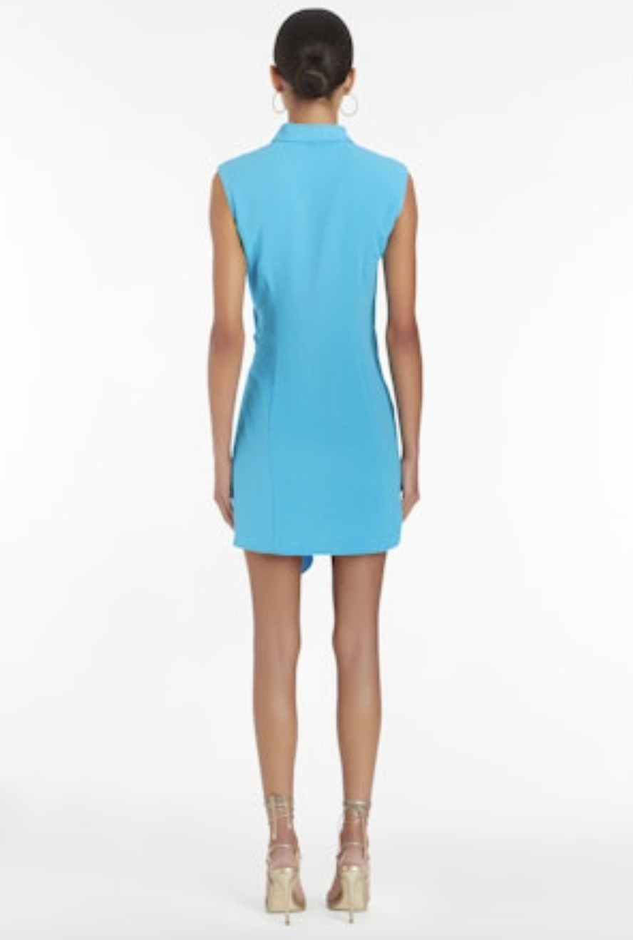 Clara Dress - Safari Blue by Amanda Uprichard — view 4