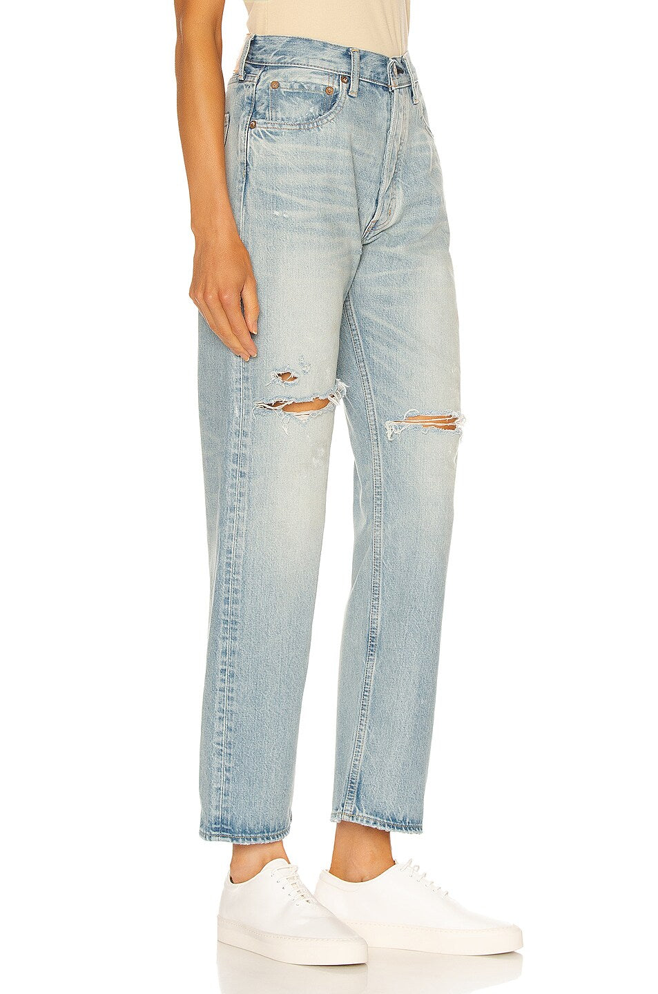Teaneck Wide Straight - Light Blue by Moussy — alternate view
