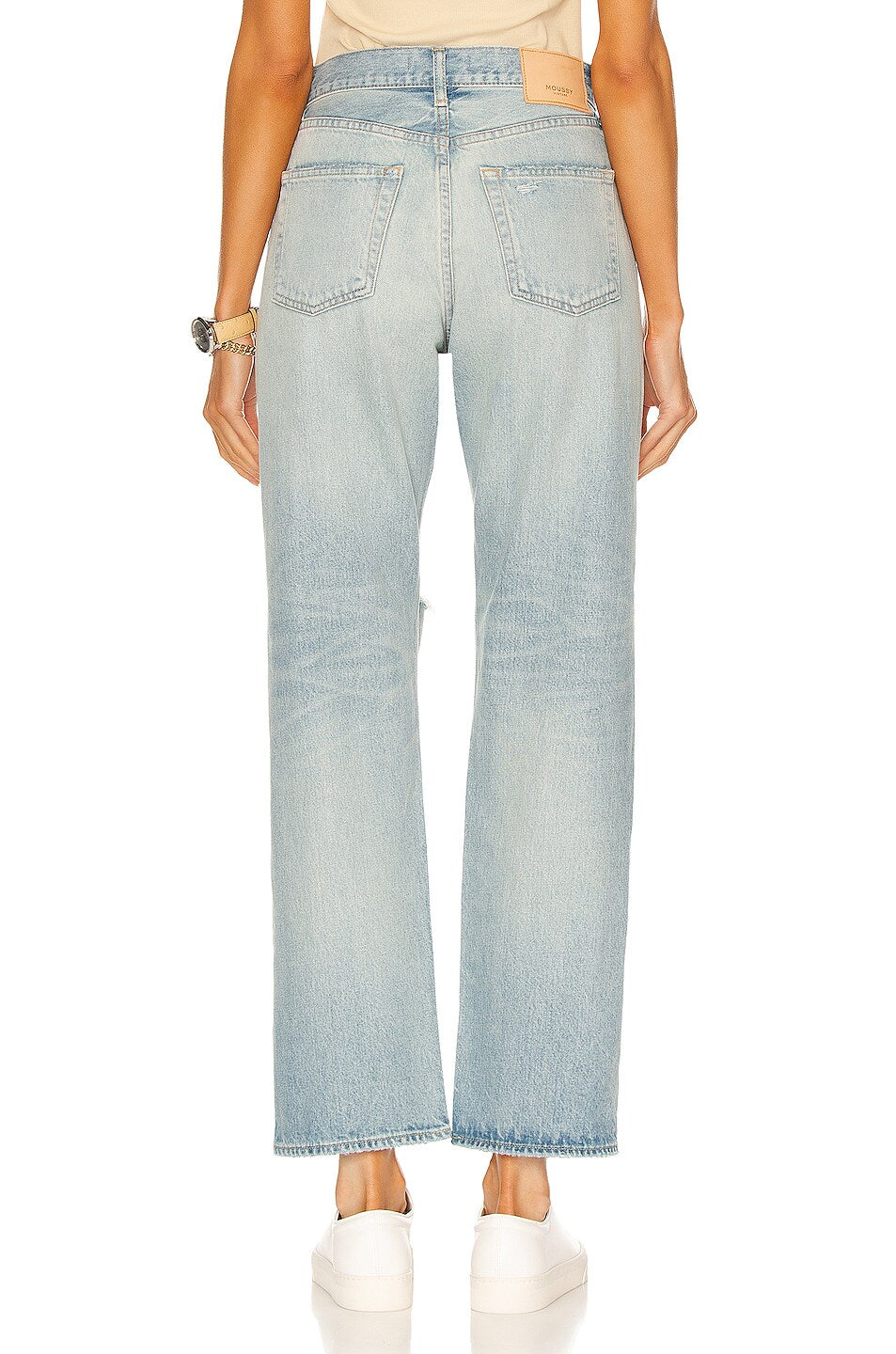 Teaneck Wide Straight - Light Blue by Moussy — view 3