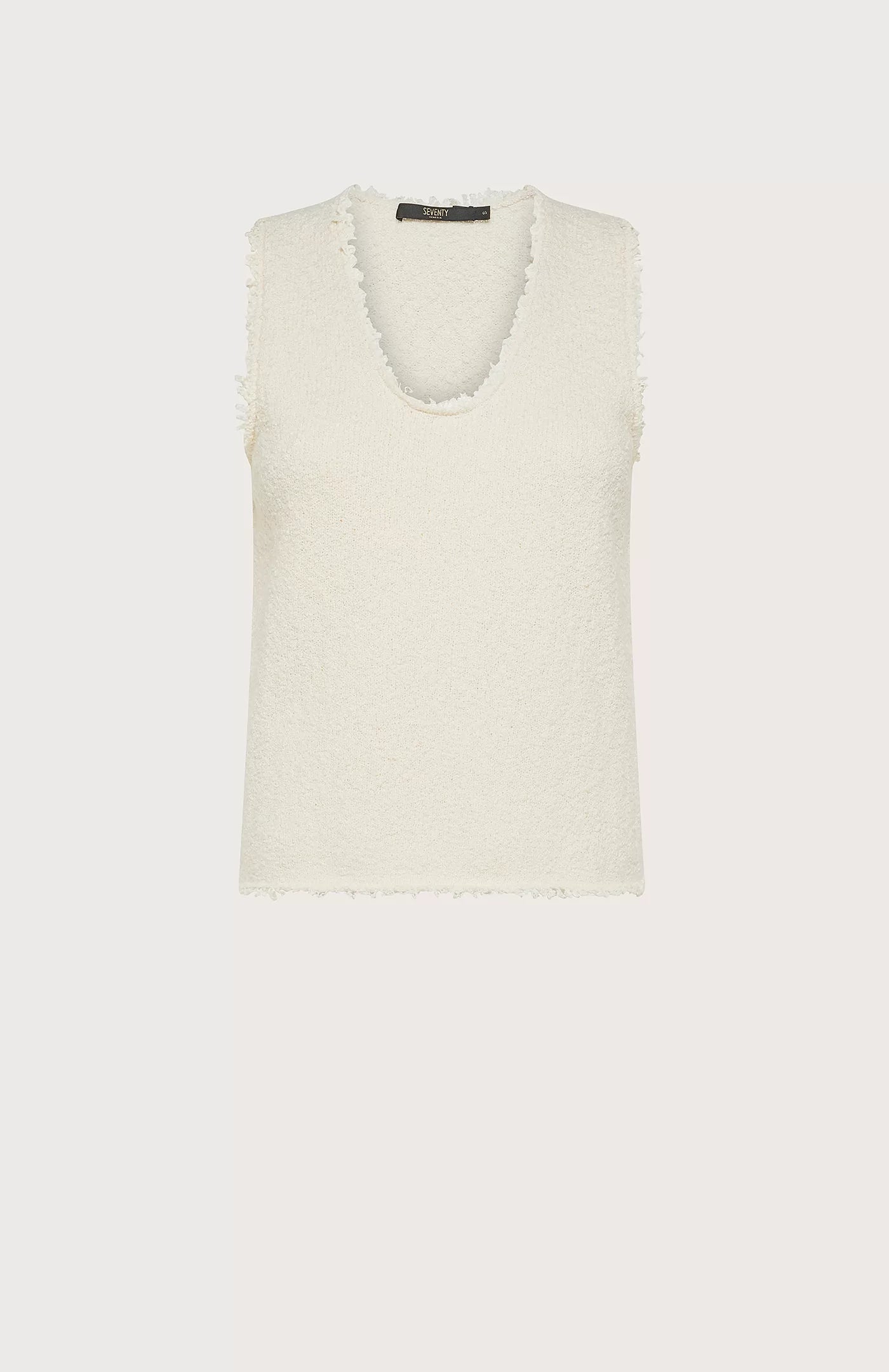 Tricot Tank Top - Panna by Seventy Venezia — view 3