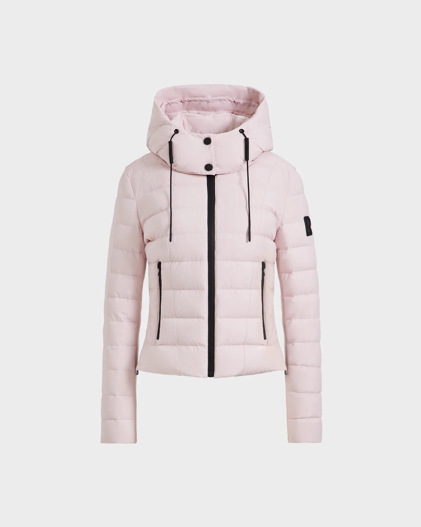 Melissa Removeable Hood Matte Lightweight Down Jacket - Pink by Rudsak — view 6