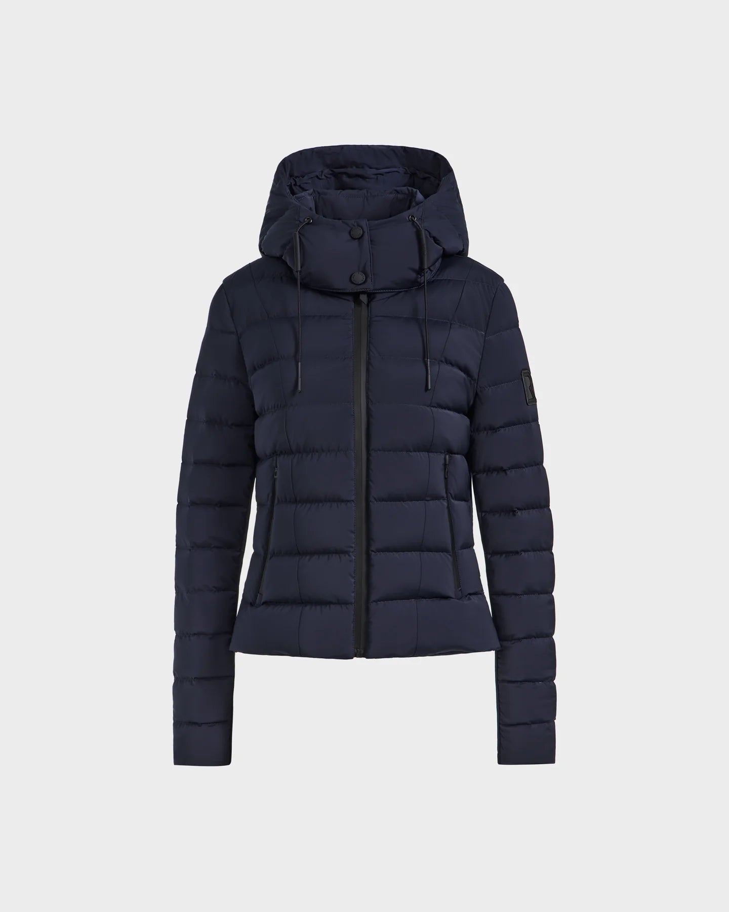 Melissa Removeable Hood Matte Lightweight Down Jacket - Navy by Rudsak — view 7