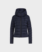 Melissa Removeable Hood Matte Lightweight Down Jacket - Navy by Rudsak — view 7