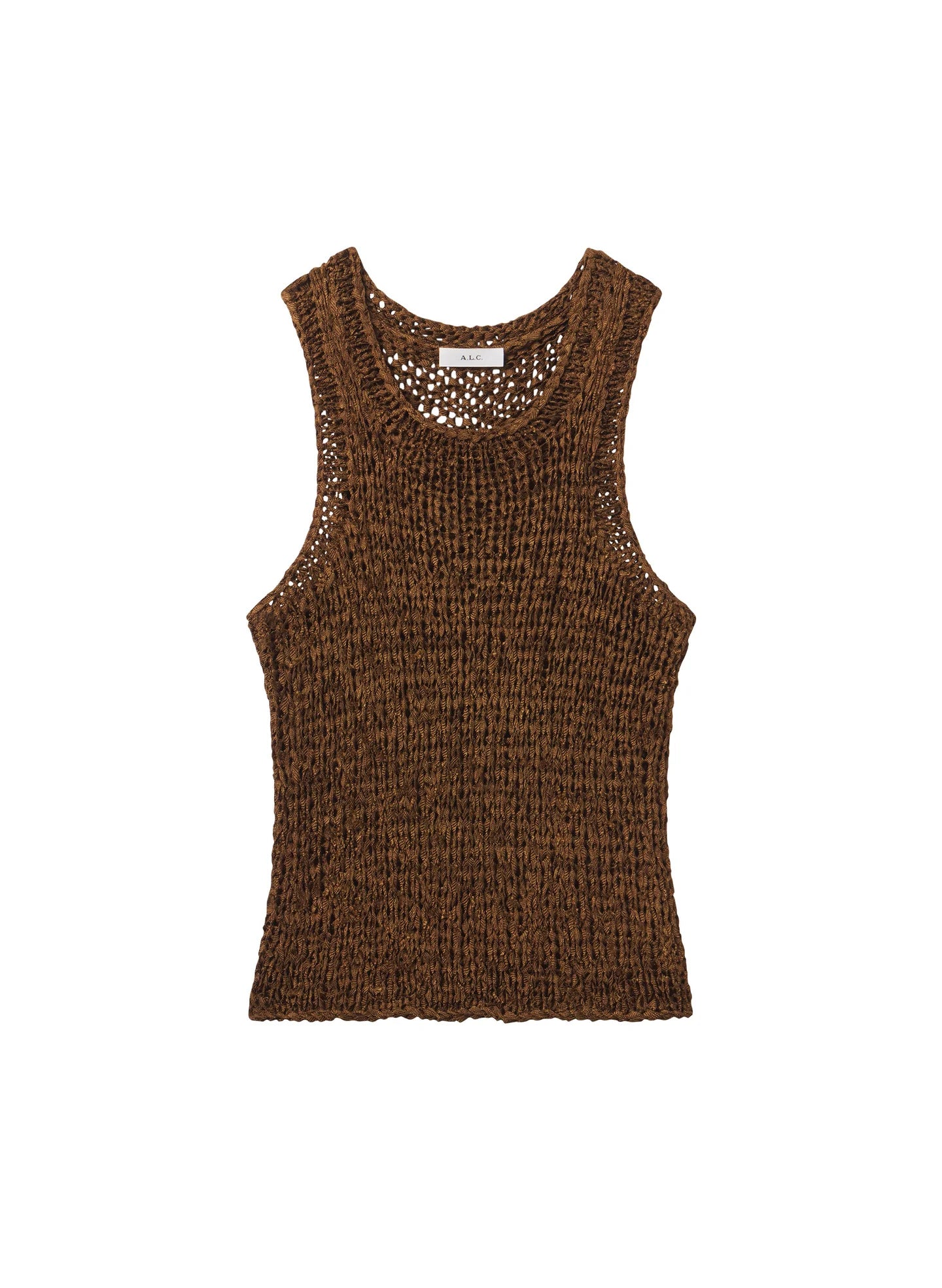 Nelly Open Knit Tank - Canyon Dust by A.L.C — view 5