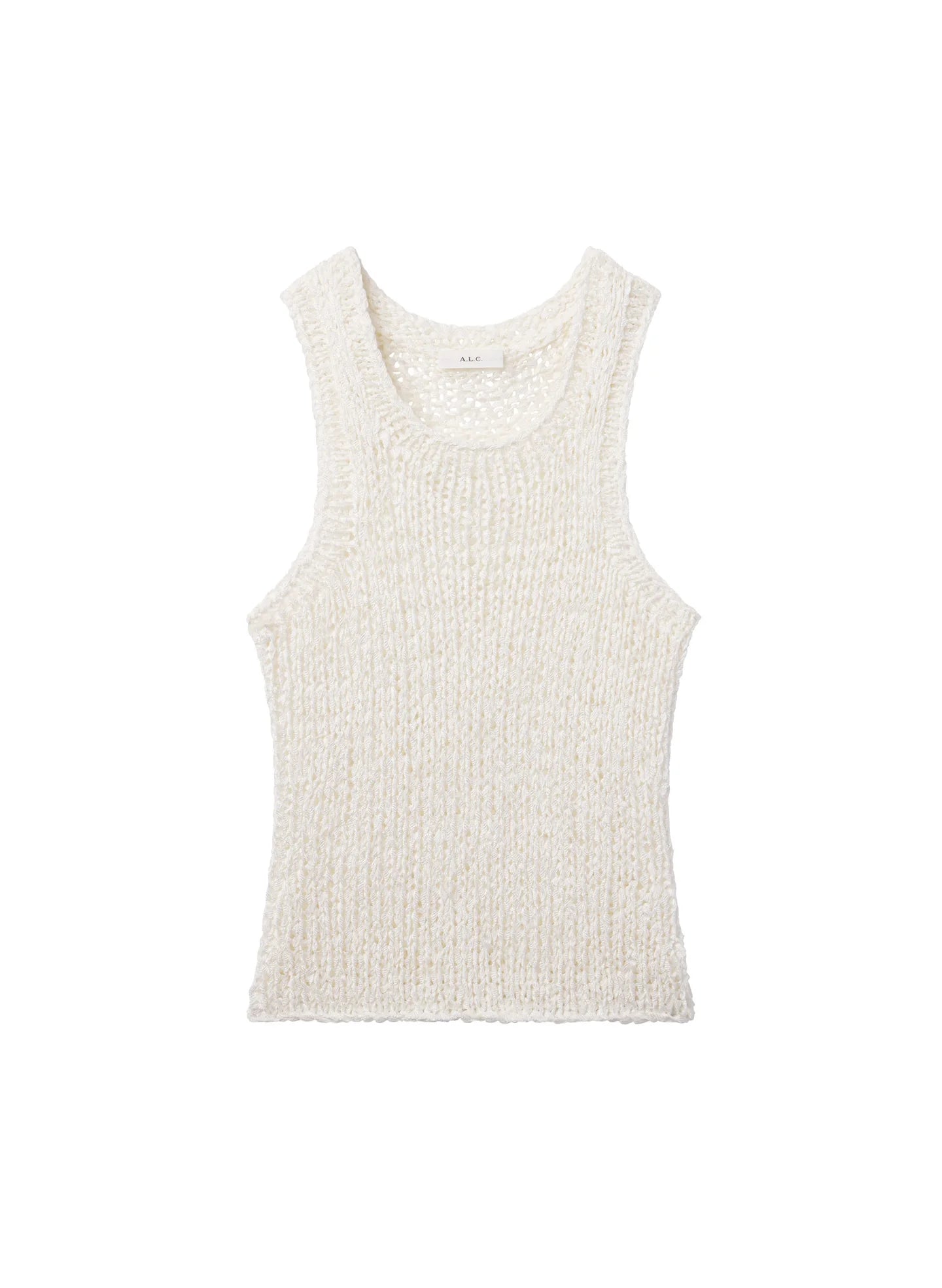 Nelly Open Knit Tank - Off White by A.L.C — view 5