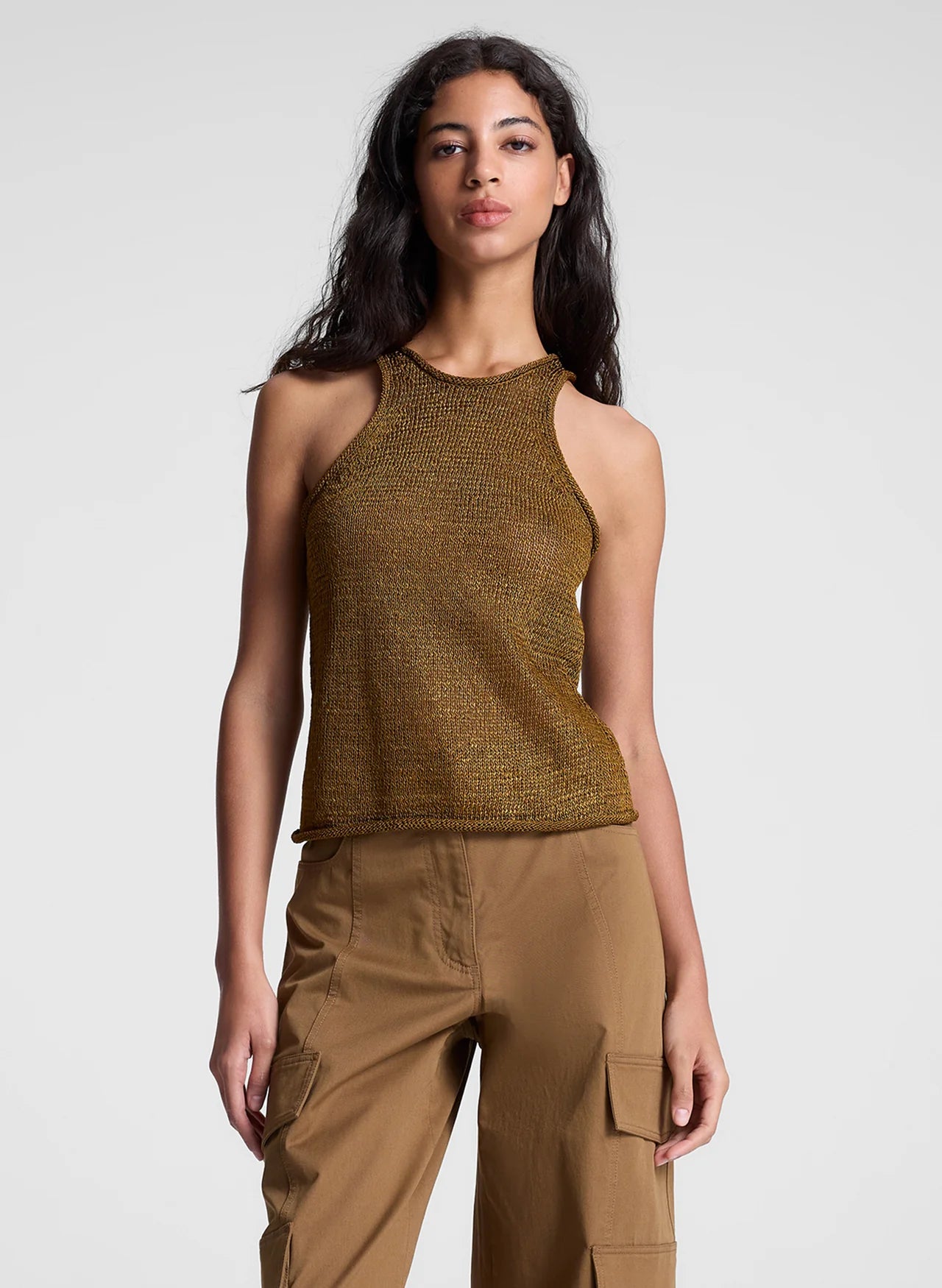 Nelly Open Knit Tank - Oil by A.L.C | 25 South Boutiques