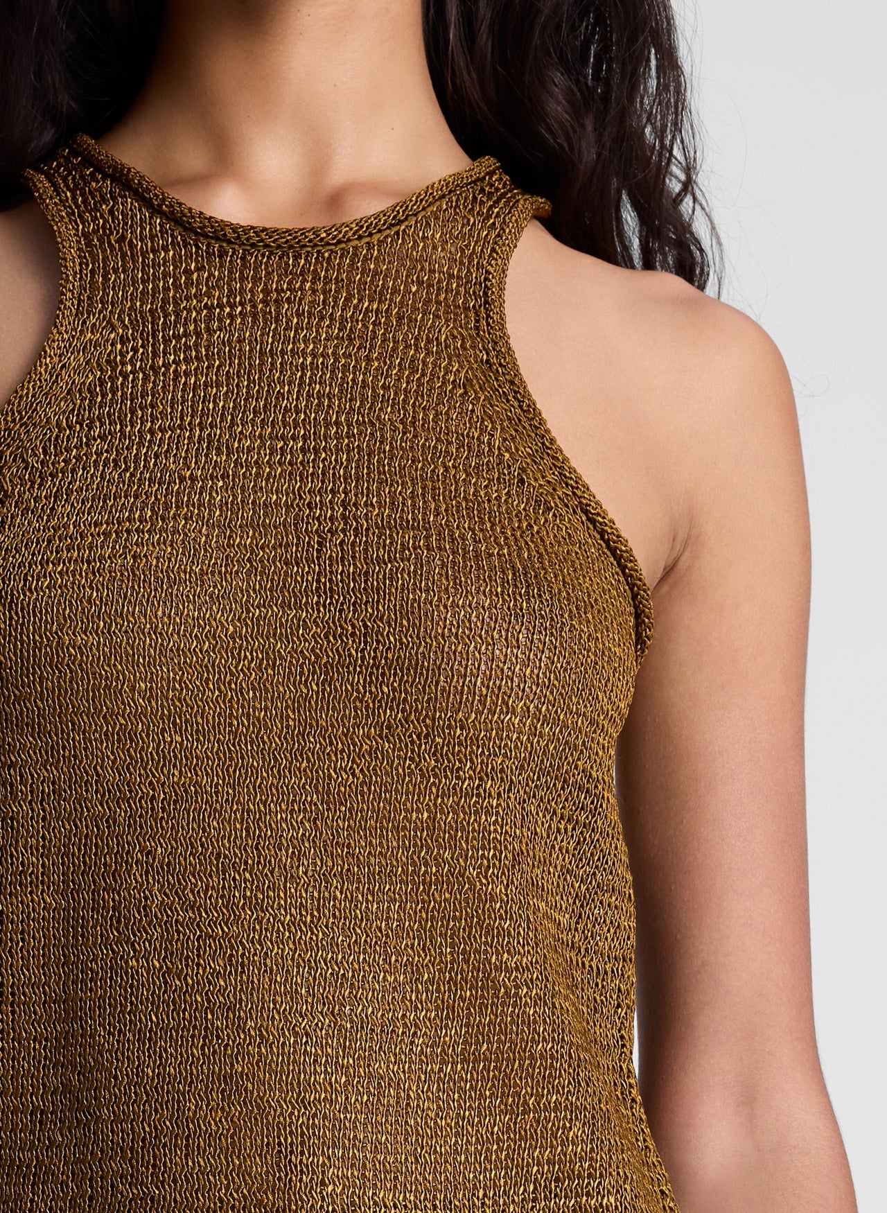 Nelly Open Knit Tank - Oil by A.L.C — view 3