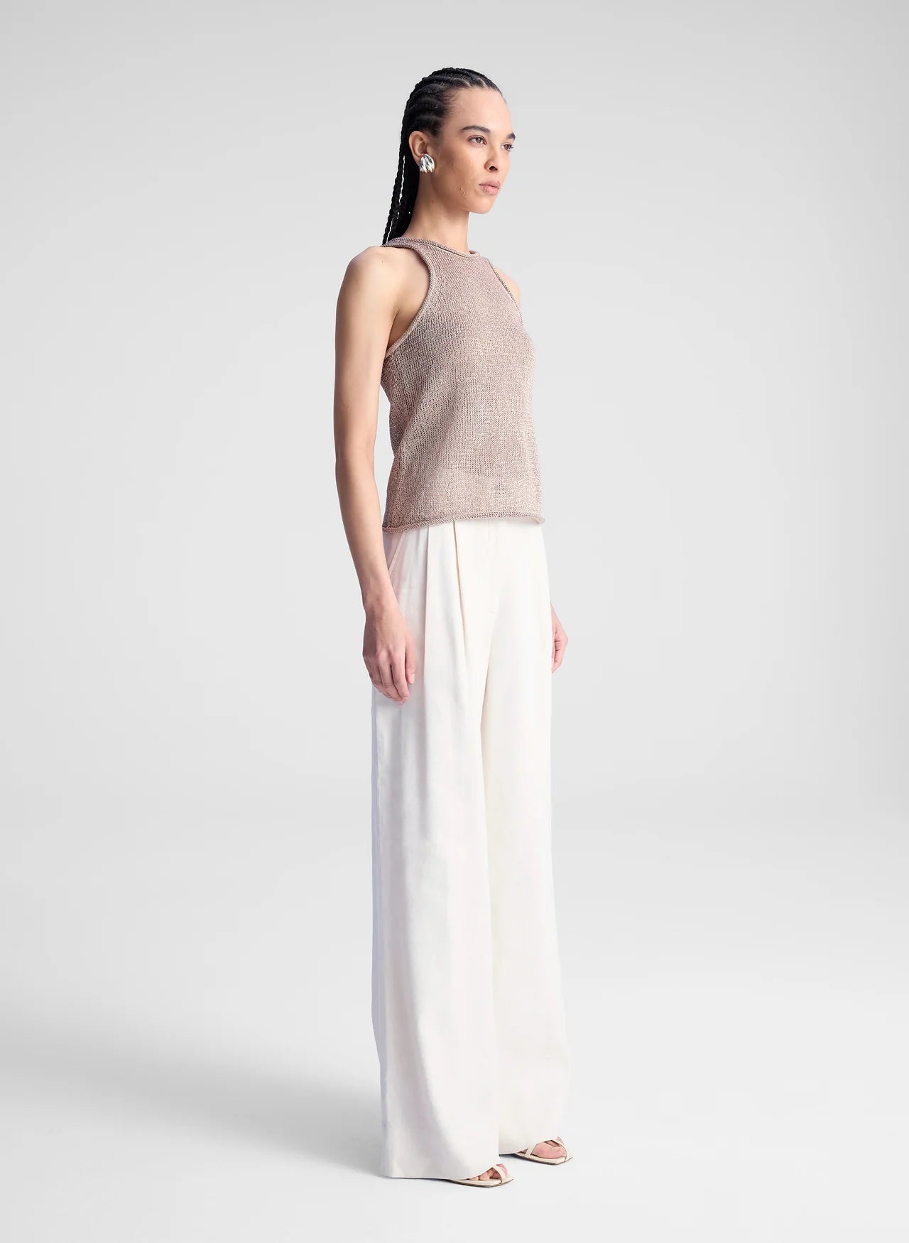 Nelly Open Knit Tank - Sand by A.L.C — view 3