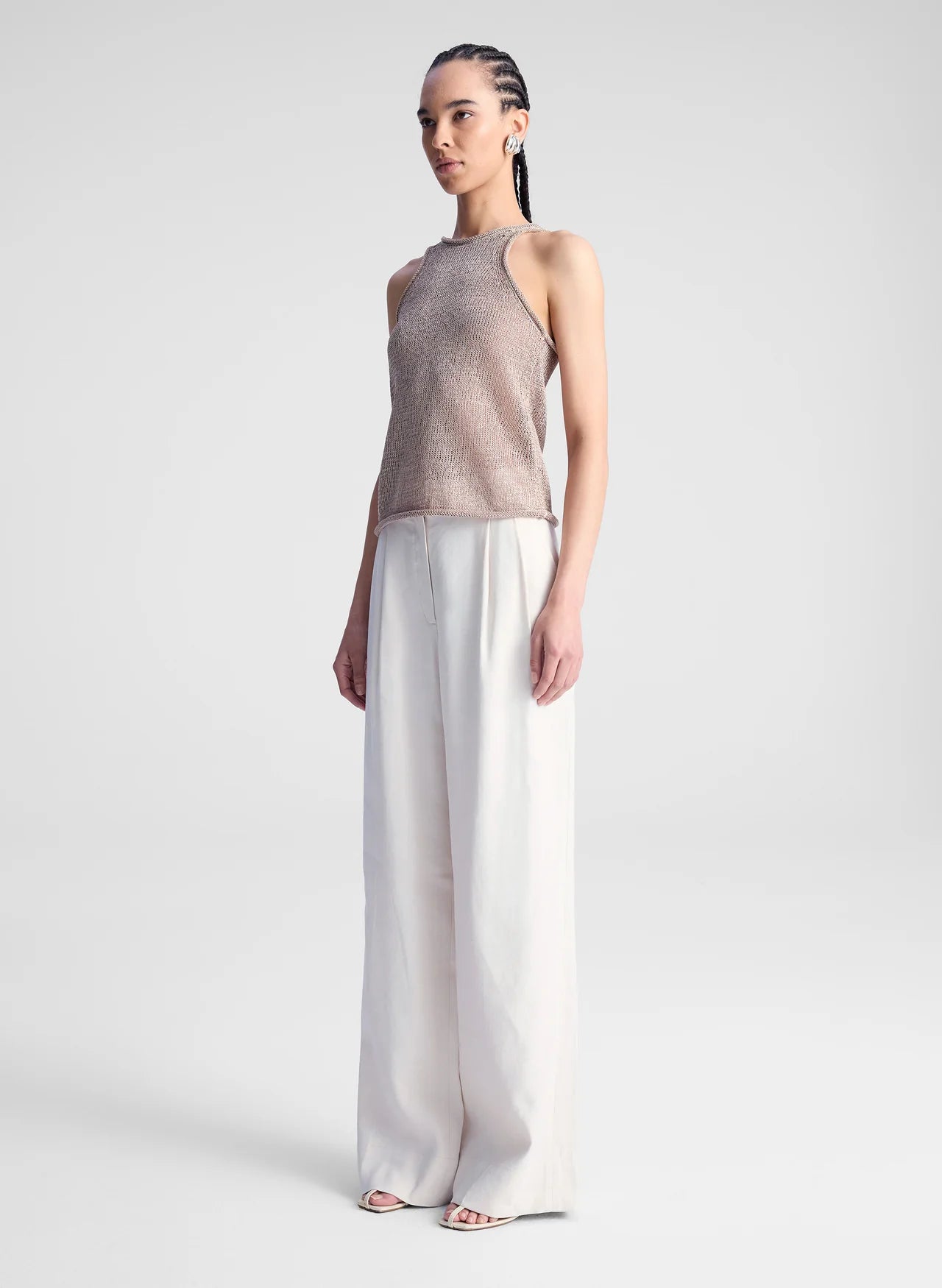 Nelly Open Knit Tank - Sand by A.L.C — view 4
