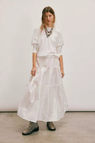 Nina Long-Sleeve Tee - Ivory by Free People — view 3