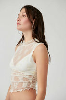 Nice Try Solid Muscle Tank - Evening Creme by Free People — view 3