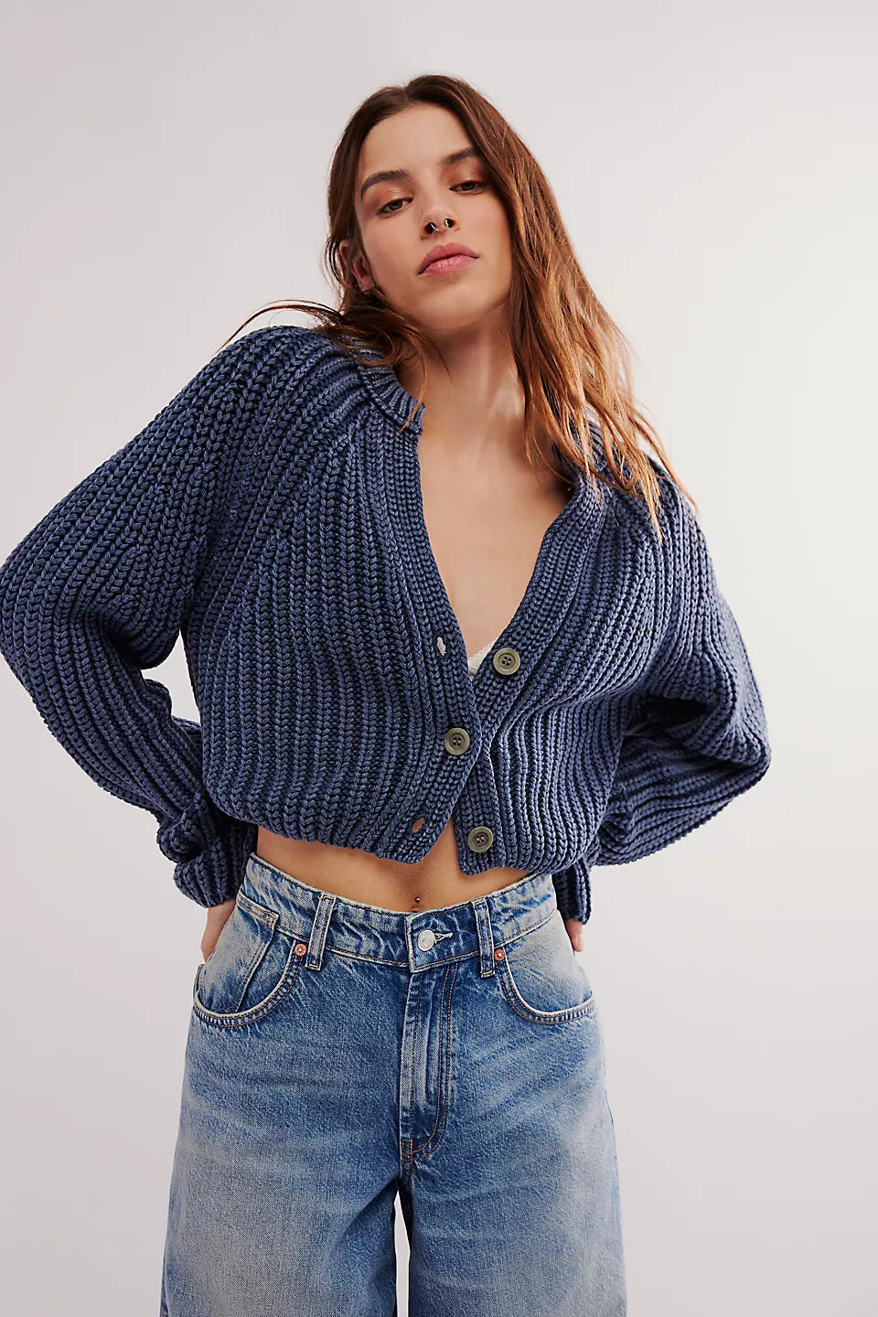 Sweet Nothing Cardi - Navy by Free People | 25 South Boutiques